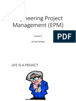 Engineering Project Management (EPM) : DR Yasir Ahmad