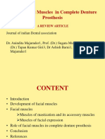 Role of Facial Muscles in Complete Denture Prosthesis: Journal of Indian Dental Association