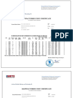 Manufacturer'S Test Certificate: National Builtech Trading and Contracting Co