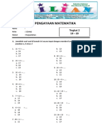 Soal Penjumlahan 10 - 20 Dan Kunci Jawaban