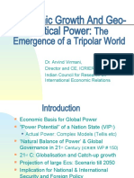 Economic Growth and Geo-Political Power:: The Emergence of A Tripolar World