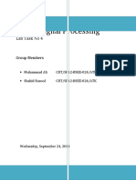 Digital Signal Processing: Lab Task No 4