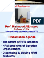 HRM Problems: Prof. Mahmoud Alkhateeb