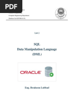 SQL Data Manipulation Language (DML) : Eng. Ibraheem Lubbad