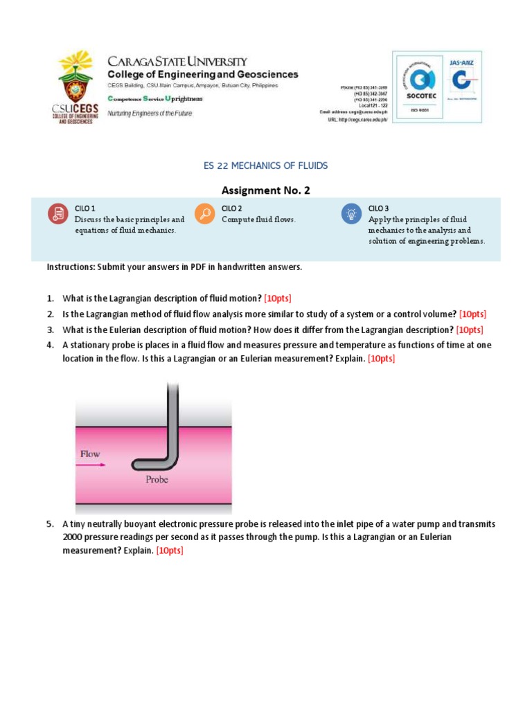 Fluid Mechanics Assignment Overview | PDF | Teaching Methods ...