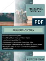 Pilosopiya NG Wika