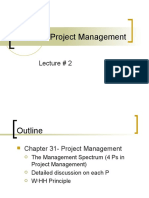 Software Project Management: Lecture # 2