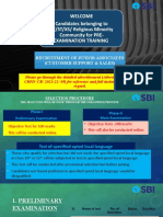 SC/ST Candidates Recruitment Pre-Exam Training