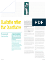 Qualitative Rather Than Quantitative: The Assessment of Arts Education