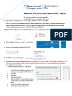 Sign in Instructions To NYSDOT P6 Primavera Virtual Desktop (PVD) Internal