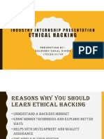 Ethical Hacking: Industry Internship Presentation