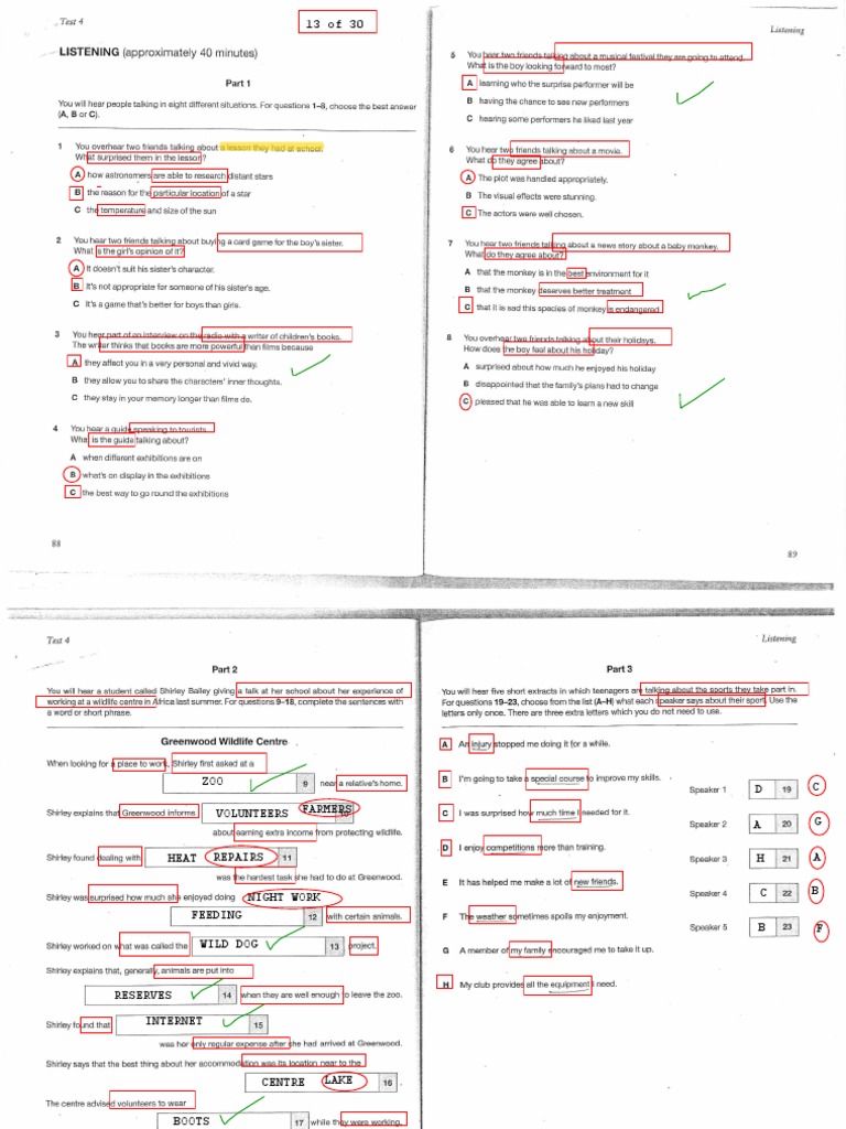 B2 Listening Test: Conversations Overview | PDF