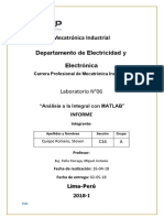 Análisis integral con MATLAB