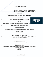 A Dictionary of Scripture Geography Containing Illustrations of All The Places Mentioned by John R. Miles