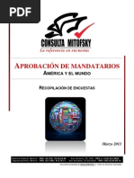 Evaluación de Mandatarios de América y el Mundo