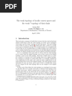 The Weak Topology of Locally Convex Spaces and The Weak - Topology of Their Duals