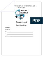 Project Report: Dawood University of Engineering and Tecnology