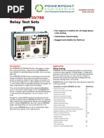 Relay Test Sets: SVERKER 750/780