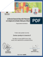 Certificado Enseanza de La Lectoescritura III 2020-01