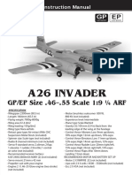 A26 Invader: GP/EP Size .46-.55 Scale 1:9 ARF