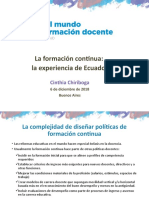 Formación Docente Continua - CINTHIA CHIRIBOGA - CICLO INFoD Dic 6-2018