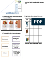 Taller Evaluativo N1 Luz y Los Diferetes Tipos de Materiales PDF