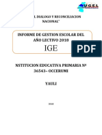 Informe de Gestion Anual Occerumi