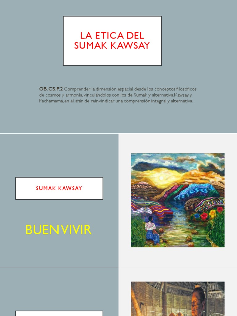 La Etica Del Sumak Kawsay PDF