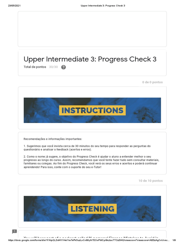 Upper Intermediate 3 Progress Check 3 | PDF | Confidence Tricks | Crime ...