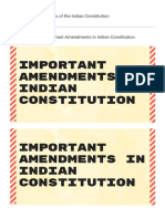 Important Amendments of 