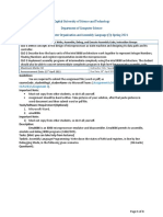 Capital University of Science and Technology Department of Computer Science CS 2523: Computer Organization and Assembly Language (3) : Spring 2021