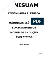 2018 - MÁQUINAS ELÉTRICAS E ACIONAMENTOS - Motor de Indução Trifásico - EXERCÍCIOS