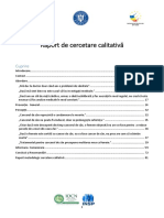 Cunostinte Atitudini Perceptii Ale Femeilor Cu Privire La Screeningul Cancerului Mamar Raport de Cercetare Calitativă