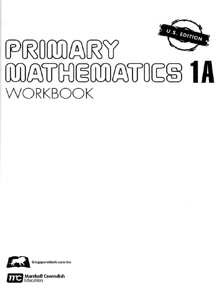 Singapore Primary Mathematics 1a Workbookpdf PDF Free | PDF