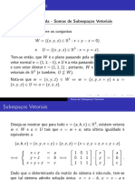 Notas de Aula - Subespaços Vetoriais (Soma)