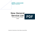 New General Service List