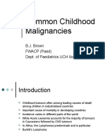 Common Childhood Malignancies Radiology Rev Course