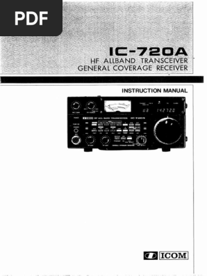 Ic720a Manual | PDF