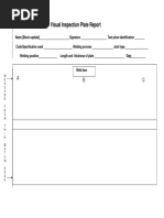 Visual Weld Inspection Report | PDF