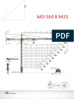 Potain Kule Vinç MD560BM25-Data-Sheet-Metric-FEM