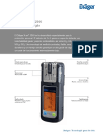 Dräger X-Am 2500 Detector Multigás: Entrada Segura de Gas Pinza Tipo Cocodrilo