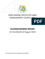 Poro Marine Protected Area Management Council Inc.: Accomplishment Report