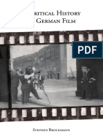 A Critical History of German Film (Studies in German Literature Linguistics and Culture) Stephen Brockmann
