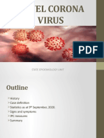 Novel Corona Virus: State Epidemiology Unit
