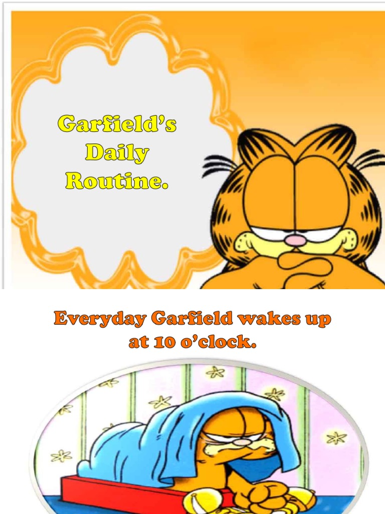 Garfield's Daily Routine | PDF