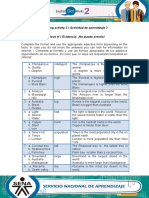 Learning Activity 3 / Actividad de Aprendizaje 3 Evidence: I Can't Believe It! / Evidencia: ¡No Puedo Creerlo!