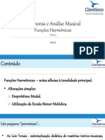 Funções Harmônicas na Música: Empréstimo Modal e Escala Menor Melódica