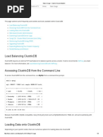 Basic Usage - Clustrix Documentation