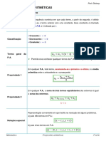 Resumo Progressões aritméticas