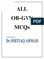 ALL Ob-Gyn MCQS: Compiled and Edited by